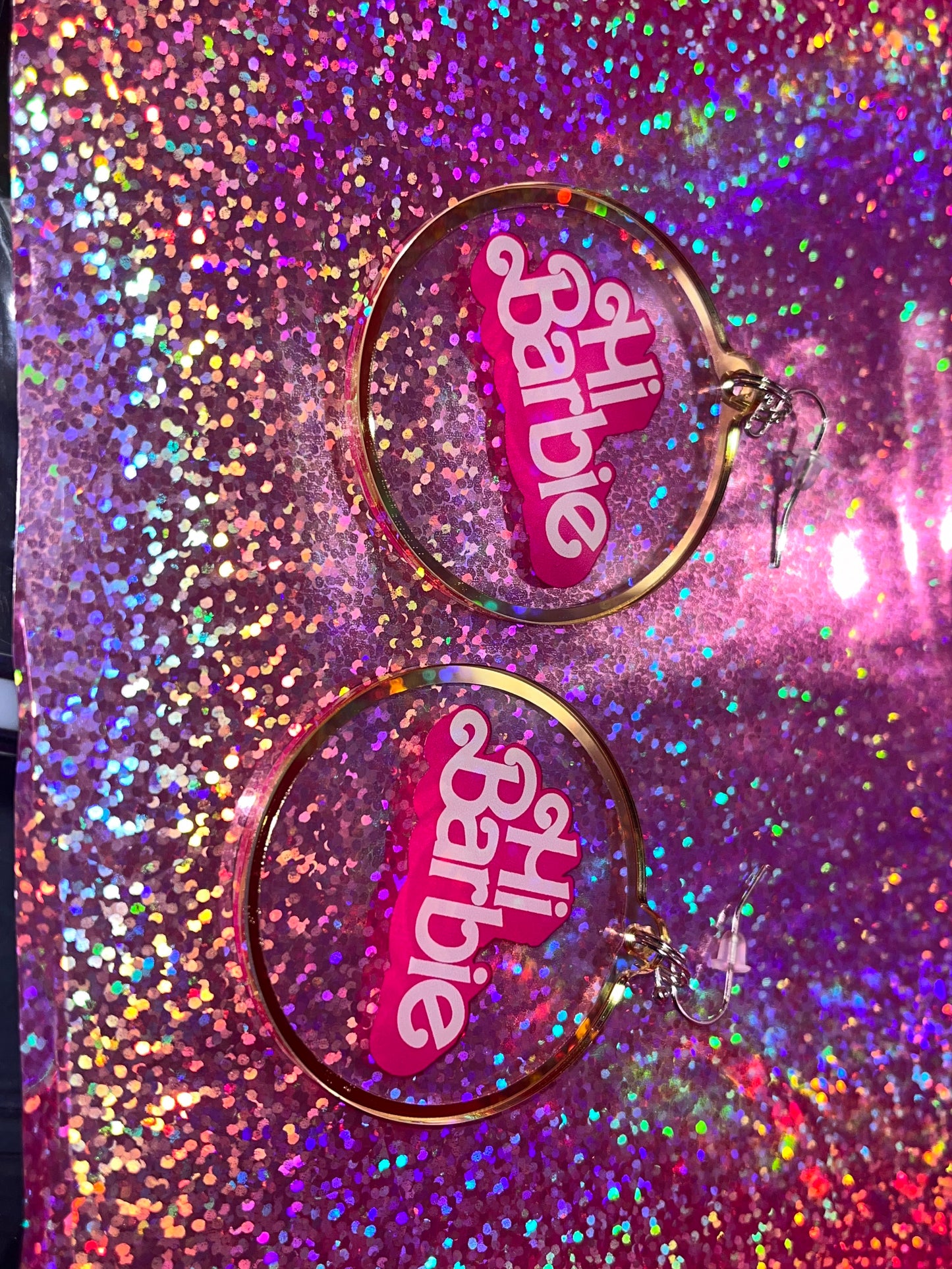 Hi Barbie Clear Earrings