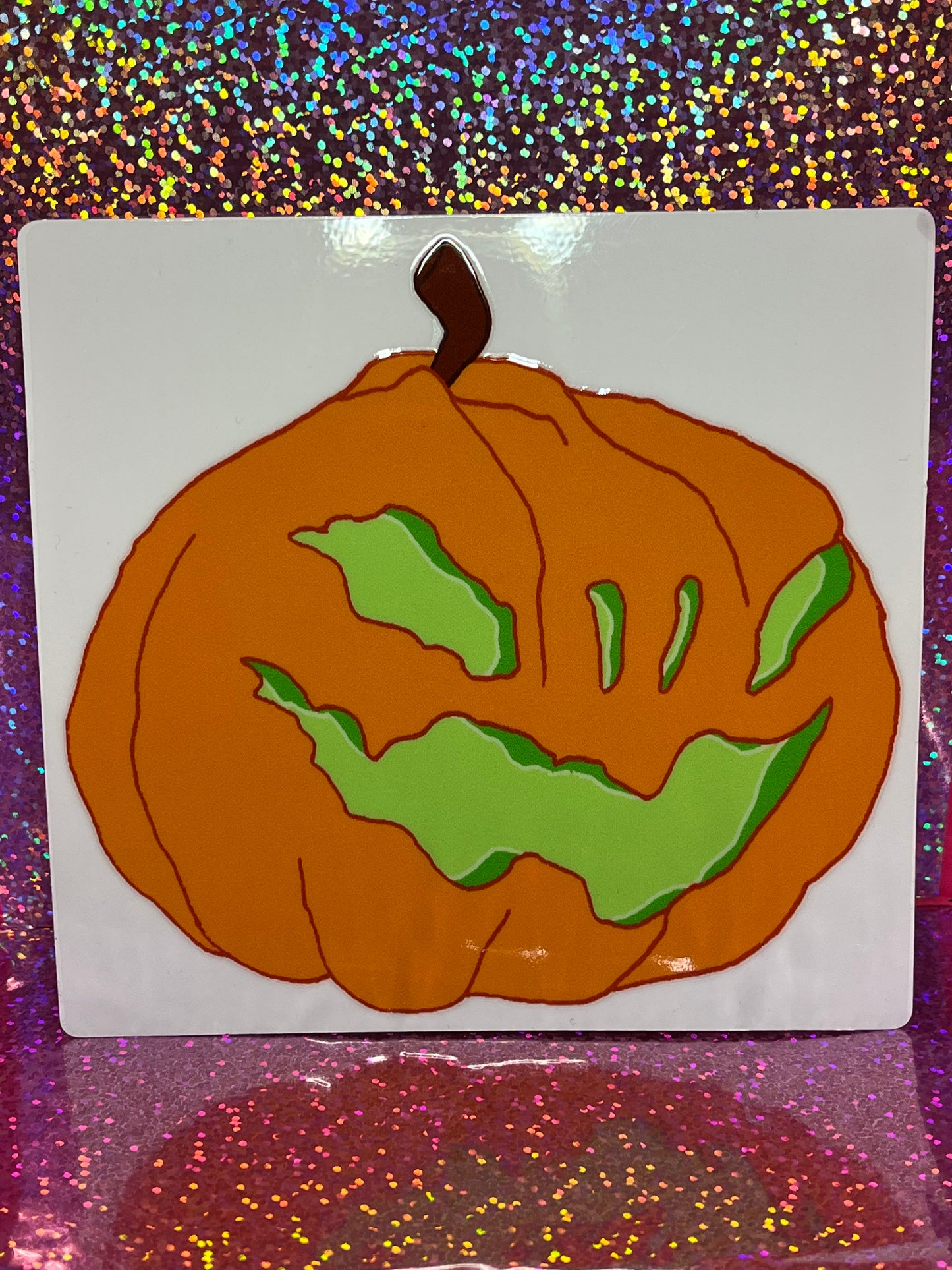 Stitch Jack-O-Lantern Tranfer Stickers