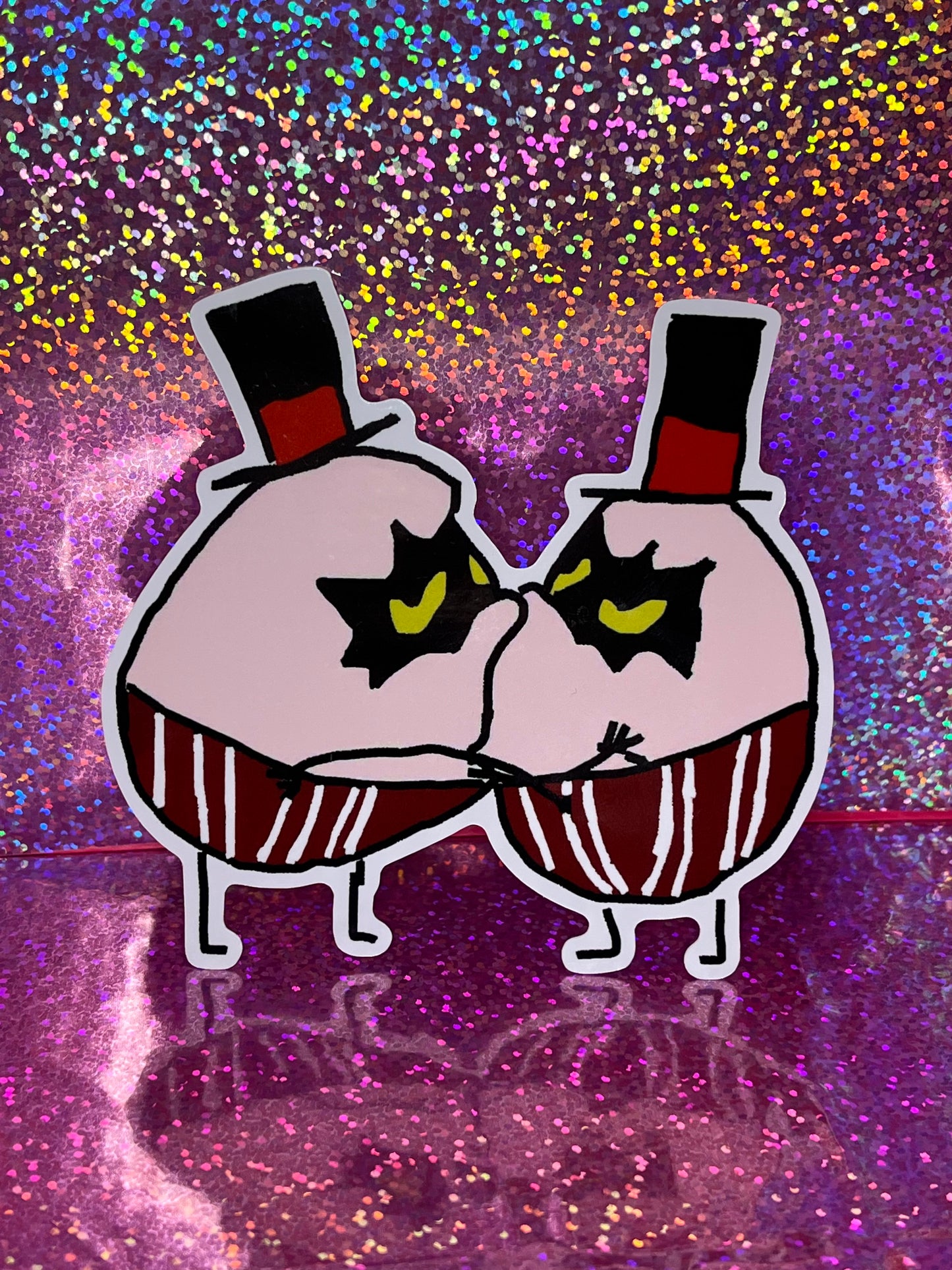 Egg Bois Kissing Sticker