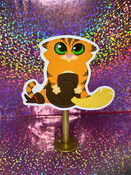 Puss in Boots Begging Sticker