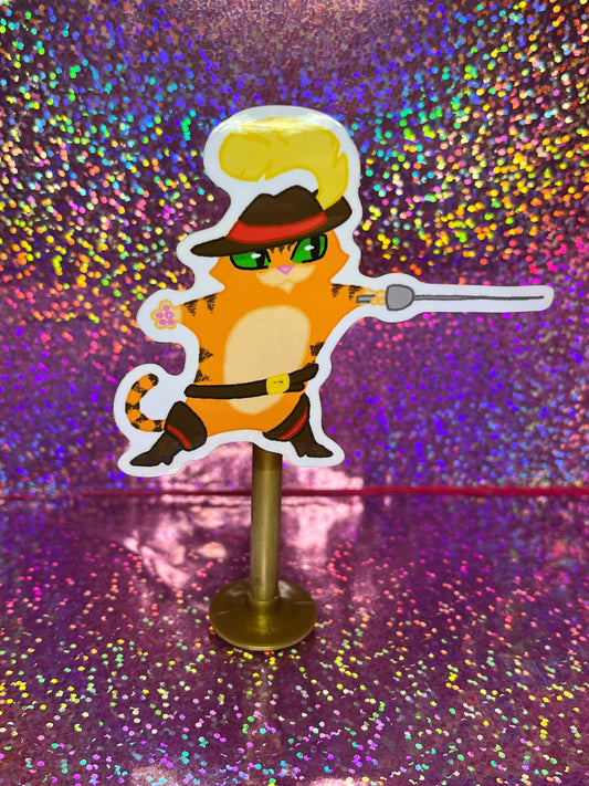 Puss in Boots Sword Sticker