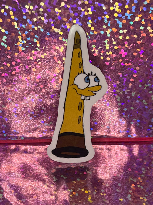 Spongebob Clarinet Sticker