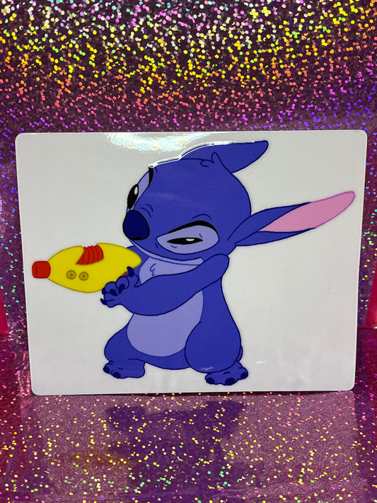 Stitch Jack-O-Lantern Tranfer Stickers