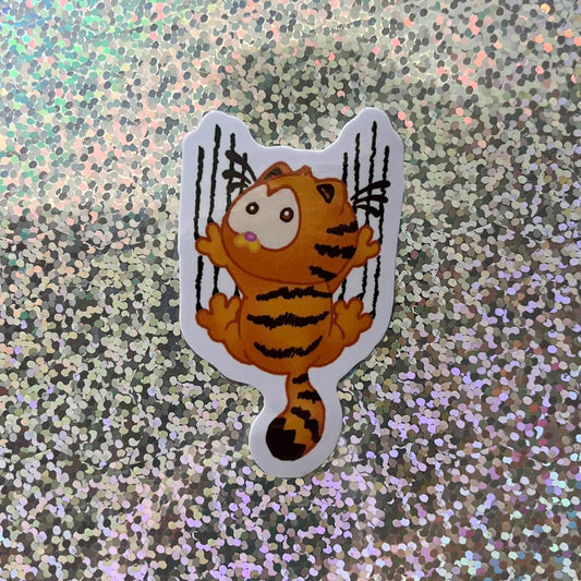 Garfield Scratching Sticker