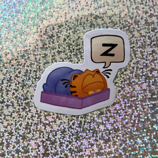 Garfield Sleeping Sticker